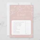 Little Piece of Heaven pink Price is Right Game 招待状 (正面)