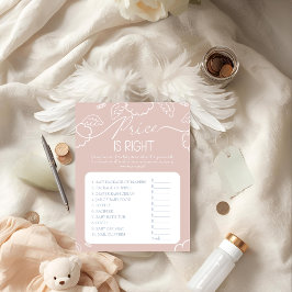 Little Piece of Heaven pink Price is Right Game  招待状