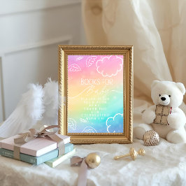 Little Piece of Heaven Rainbow Books for Baby Sign 招待状