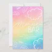 Little Piece of Heaven Rainbow Momosa Bar Sign 招待状 (裏面)