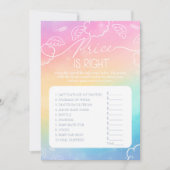 Little Piece of Heaven Rainbow Price  Right Game  招待状 (正面)