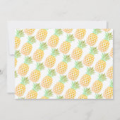 Little Pineapple 1st Birthday Photo 招待状 (裏面)