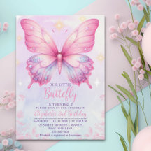 Little Pink Butterfly - Girls' Birthday