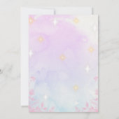 Little Pink Butterfly - Girls' Birthday 招待状 (裏面)