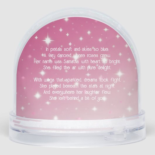 Little PInk Fairy with Roses & Stars Birthday (裏面)