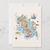 Little Pirate 航海の It's Boy Baby Shower 招待状 (裏面)