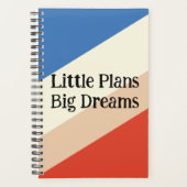 Little Plans, Big Dreams – Retro Color Block Plann プランナー手帳 (正面)