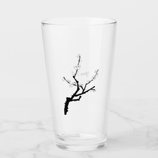 Little Plum Blossom - Glass タンブラーグラス (正面)