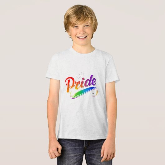 "Little Pride" T-shirt for children – a stylish an トライブレンドＴシャツ (正面全面)