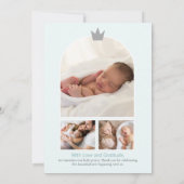 Little Prince Birth Announcement Card 招待状 (裏面)