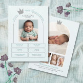 Little Prince Birth Announcement Card 招待状