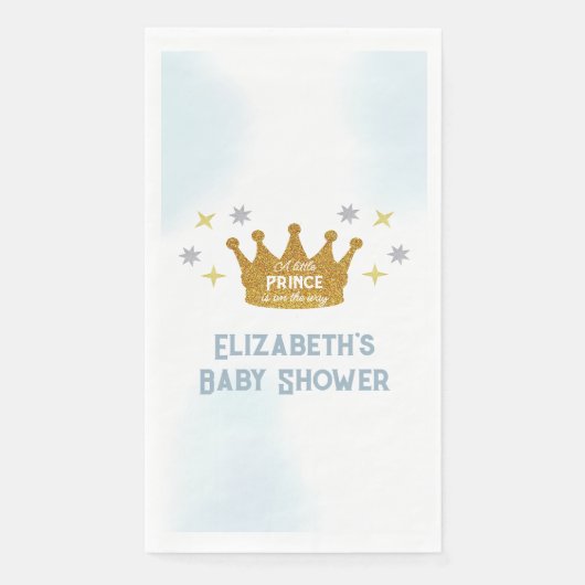 Little Prince Boy Baby Shower (正面)
