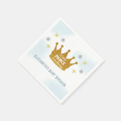 Little Prince Boy Baby Shower スタンダードカクテルナプキン (角)