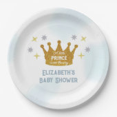 Little Prince Boy Baby Shower ペーパープレート (正面)