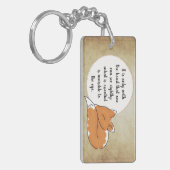 Little Prince Zitat キーホルダー (正面左)