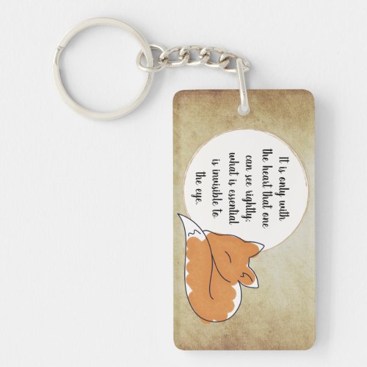 Little Prince Zitat キーホルダー (正面)