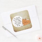 Little Prince Zitat スクエアシール (封筒)