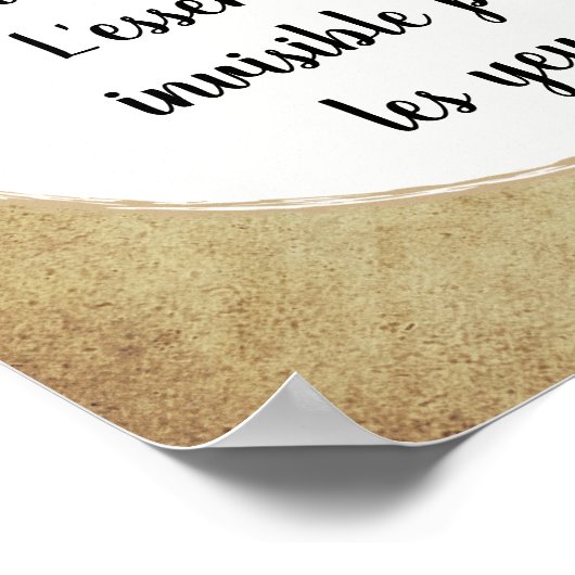 Little Prince Zitat ポスター (角)