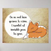 Little Prince Zitat ポスター (正面)