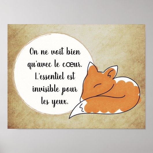 Little Prince Zitat ポスター (正面)