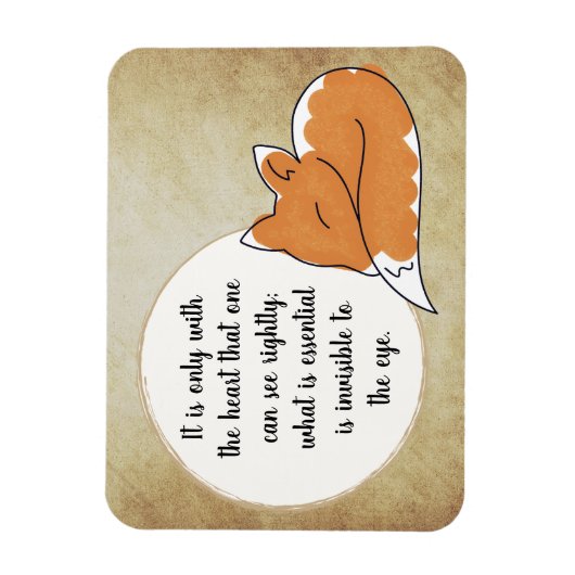 Little Prince Zitat マグネット (縦)