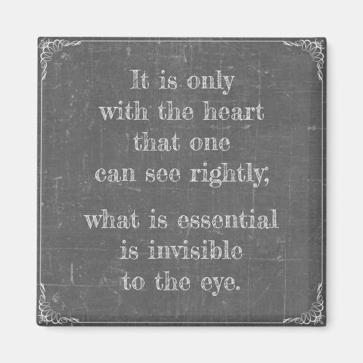 Little Prince Zitat マグネット (正面)