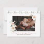 Little Princess | 写真を使ったお誕生お知らせ (裏面)