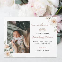 Little Princess | 写真を使ったお誕生お知らせ
