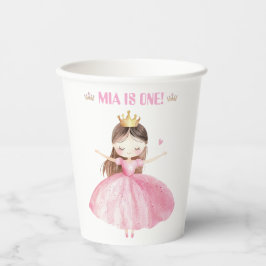 Little Princess 1st Birthday Paper Cups Girl 紙コップ