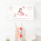 Little Princess 1st Birthday Personalised Banner 横断幕 (インサイチュ)