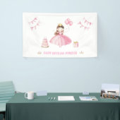 Little Princess 1st Birthday Personalised Banner 横断幕 (トレードショー)