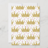 Little Princess Baby Shower 招待状 (裏面)