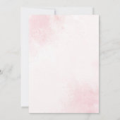 Little Princess Baby Shower Invitation with Teddy  招待状 (裏面)