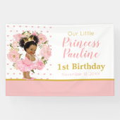 Little Princess birthday Flowers banner 横断幕 (横)