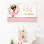 Little Princess birthday Flowers banner 横断幕 (インサイチュ)
