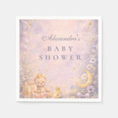 Little Princess Celestial Baby Shower スタンダードカクテルナプキン (正面)