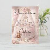 Little Princess Crib Digital Download 招待状 (スタンド正面)