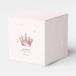 Little Princess Crown Pearls Dots Baby Shower フェイバーボックス