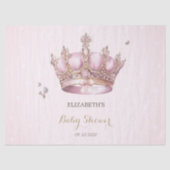 Little Princess Crown Pearls Dots Baby Shower 薄葉紙 (正面)