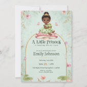 Little Princess Frog Baby Shower Invite 招待状 (正面)