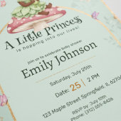 Little Princess Frog Baby Shower Invite 招待状