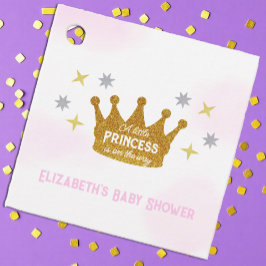 Little Princess Girl Baby Shower フェイバータグ