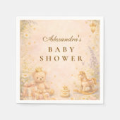 Little Princess Moon Baby Shower スタンダードカクテルナプキン (正面)