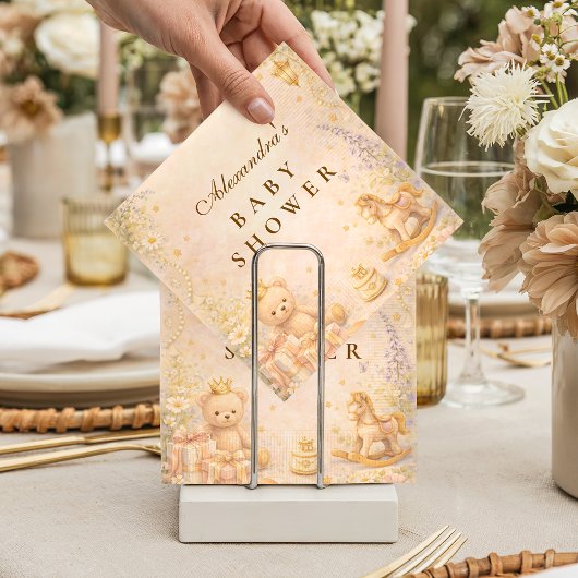 Little Princess Moon Baby Shower スタンダードカクテルナプキン