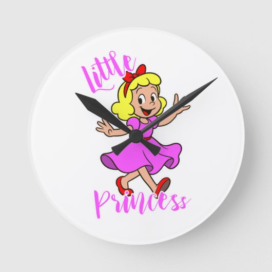 Little Princess Round clock ラウンド壁時計 (正面)