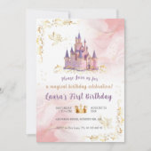 Little princess Theme invitaion. Kids party. 招待状 (正面)