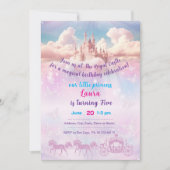 Little princess Theme invitaion. Kids party. 招待状 (正面)