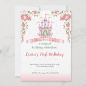 Little princess Theme invitaion. Kids party. 招待状 (正面)
