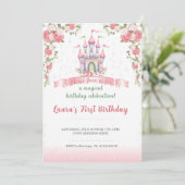 Little princess Theme invitaion. Kids party. 招待状 (スタンド正面)