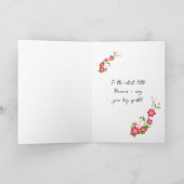 Little princess with red dress 招待状 (内部)